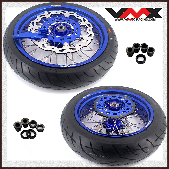 VMX 3.5/5.0 Motorcycle Supermoto Casting Wheels With CST Tire Fit ...