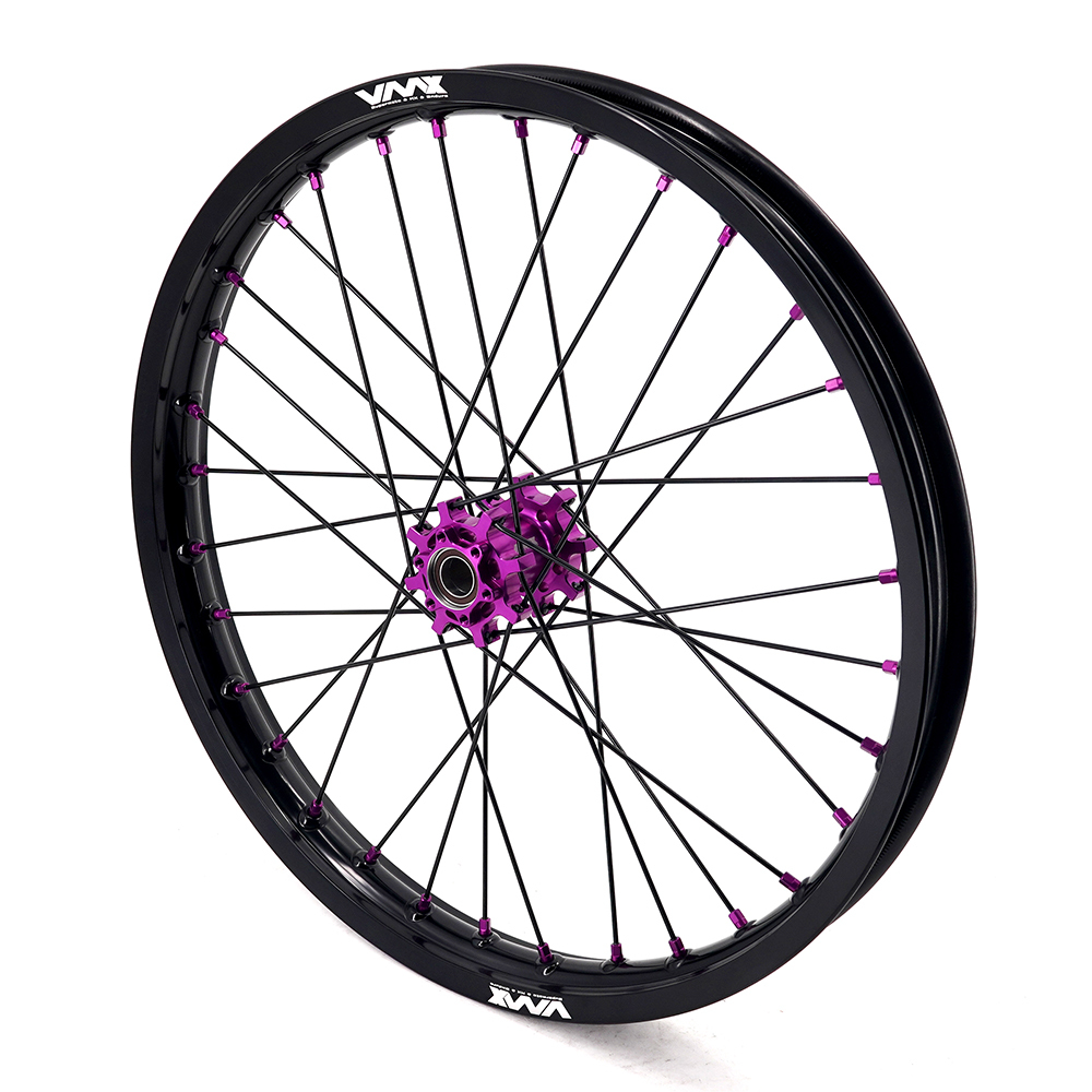 VMX 1.6*19" /1.85*16" Fit Surron Light Bee , Electric Dirt Bike Wheels Rim  Purple Hub/Nipple