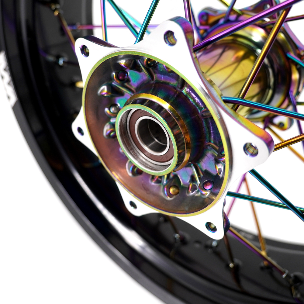 VMX 3.5/5.0 Vacuum Coating Rainbow Supermoto Dirt Bike Wheels Rims Fit KTM EXC  SXF  2003-2024