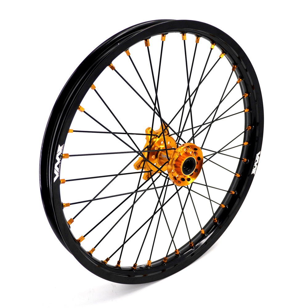 VMX 1.6*21" /2.15*18" Electric Bike Wheels Rims Fit Surron Ultra Bee  Dirt Bike Gold Nipple Black Spoke