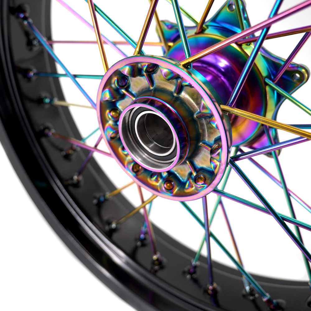VMX 3.5/5.0 Vacuum Coating Rainbow Supermoto Dirt Bike Wheels Rims Fit KTM EXC  SXF  2003-2024