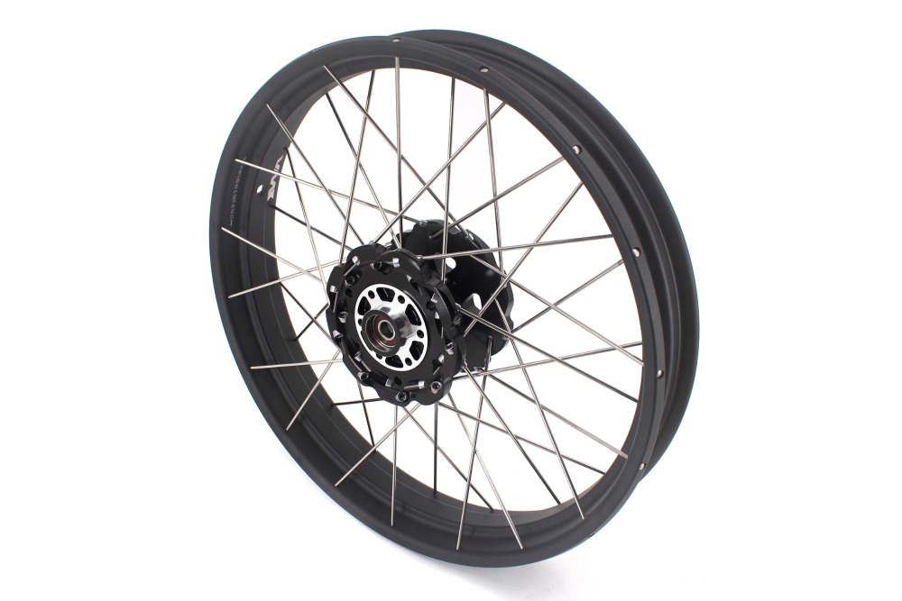 VMX Fit KTM 390 Adventure 2020-2021 Tubeless Wheels 2.5*19"/3.5*17" Rims Black Hub Black Rim