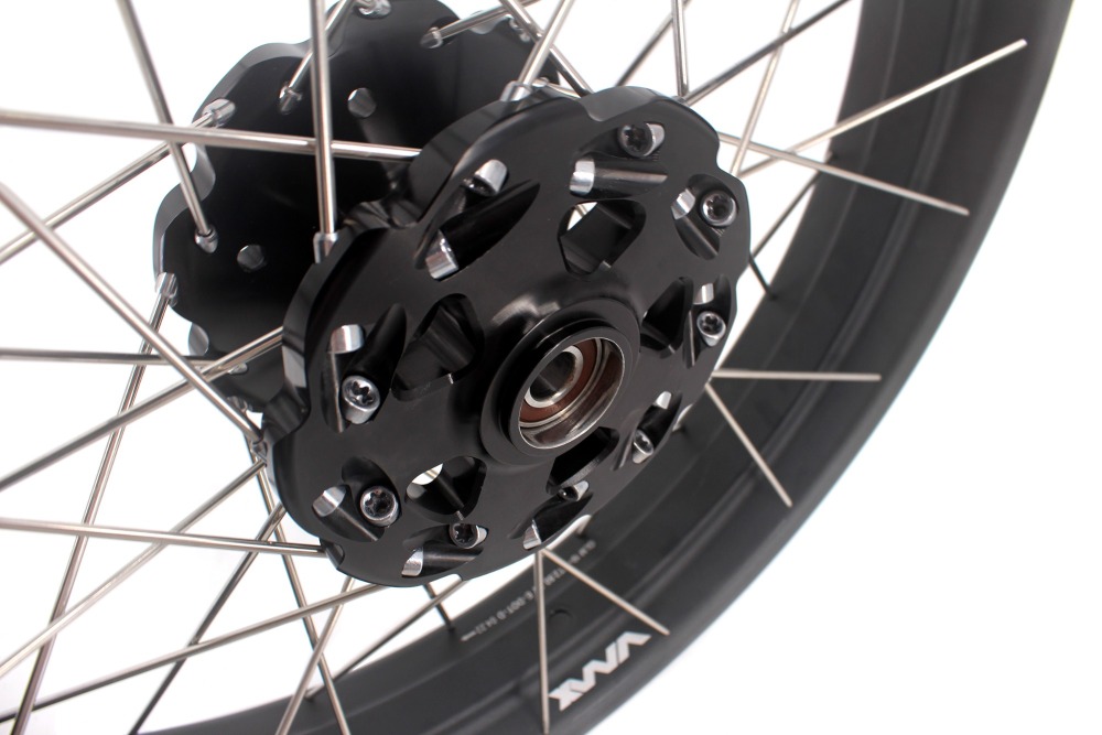 VMX Fit KTM 390 Adventure 2020-2021 Tubeless Wheels 2.5*19"/3.5*17" Rims Black Hub Black Rim