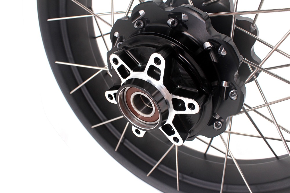 VMX Fit KTM 390 Adventure 2020-2021 Tubeless Wheels 2.5*19"/3.5*17" Rims Black Hub Black Rim