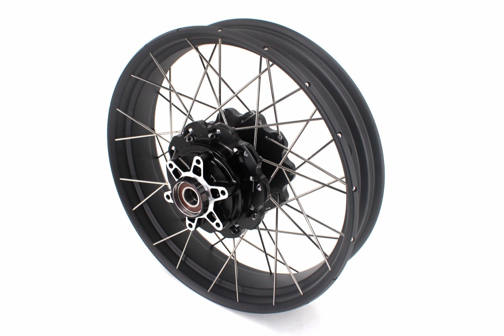 VMX Fit KTM 390 Adventure 2020-2021 Tubeless Wheels 2.5*19"/3.5*17" Rims Black Hub Black Rim