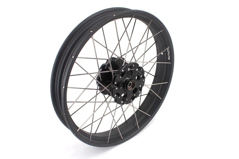 VMX Fit KTM 390 Adventure 2020-2021 Tubeless Wheels 2.5*19"/3.5*17" Rims Black Hub Black Rim