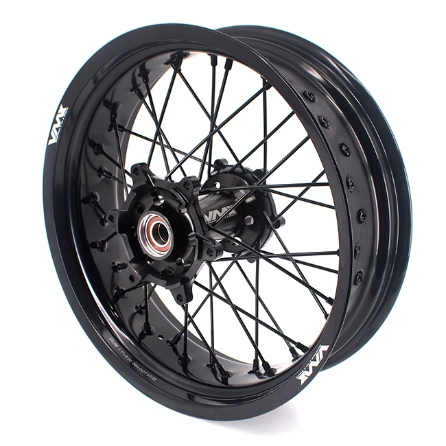 VMX 3.5/5.0 Supermoto Wheels Rims Set Compatible with Stark Varg  All Black