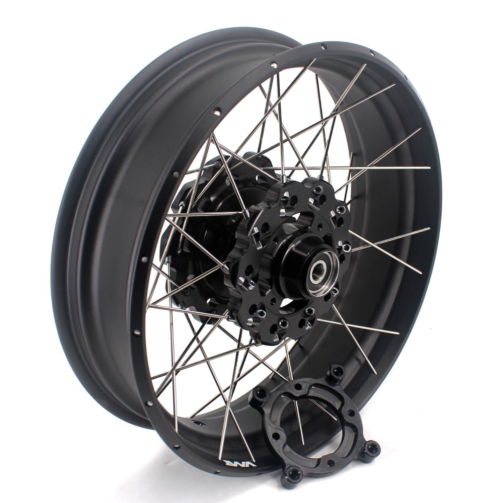 VMX Fit Honda CB500X 2022-2023 Tubeless Wheels 2.5*19"/4.25*17" Black Hub Black Rim