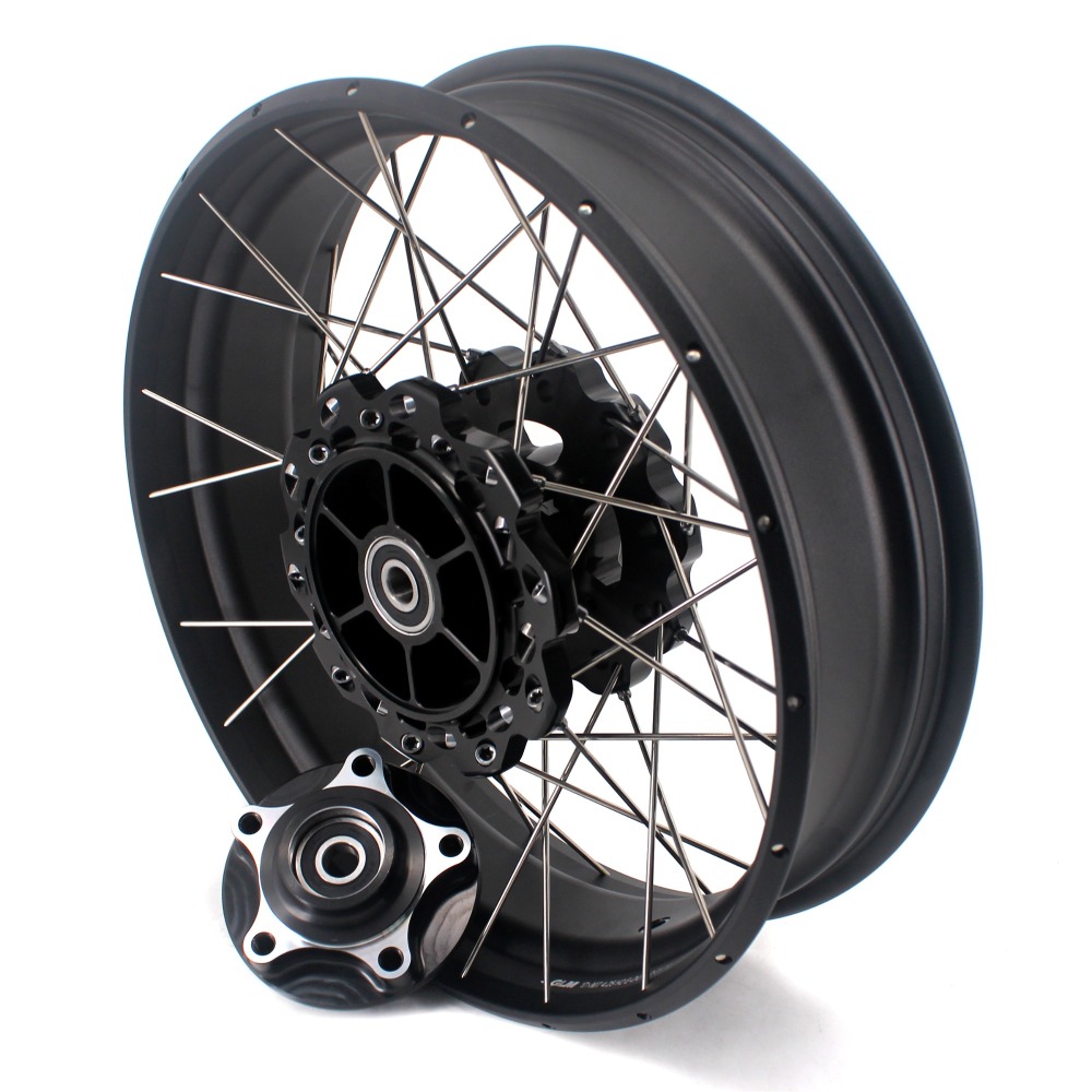 VMX Fit Honda CB500X 2022-2023 Tubeless Wheels 2.5*19"/4.25*17" Black Hub Black Rim