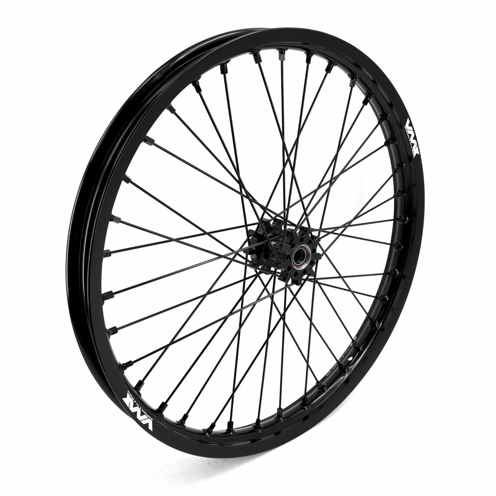 VMX 1.6*21"/1.85*18" Wheels Fit Talaria Sting , Electric Dirt Bike Wheels Rim  in All Black