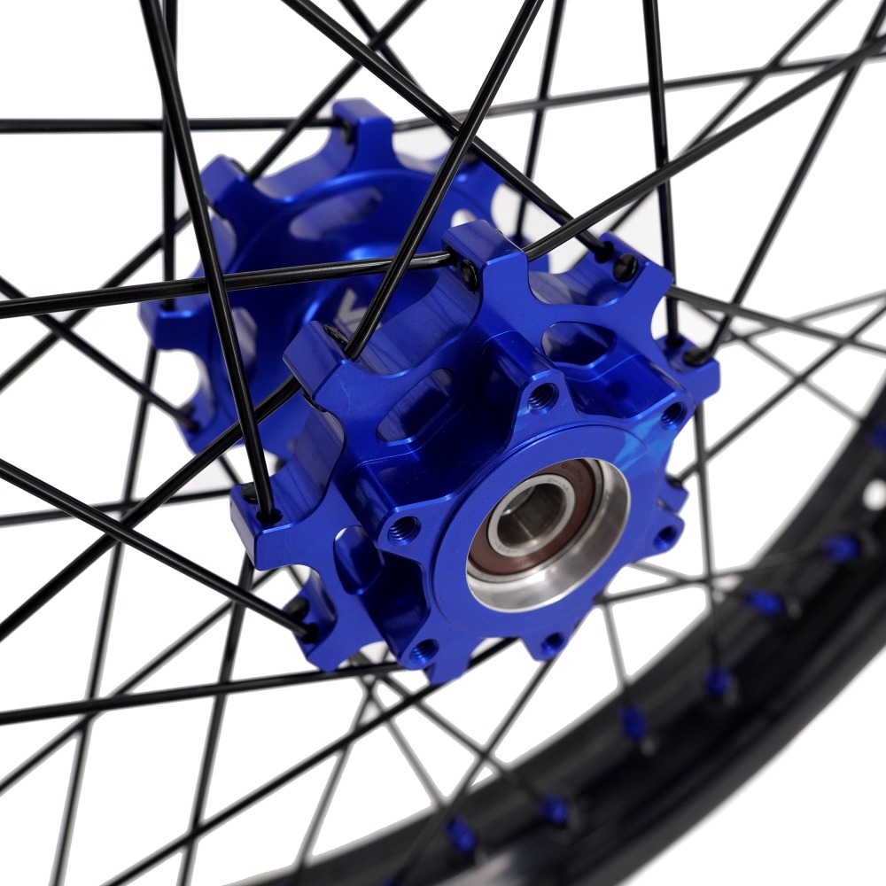 VMX 1.6*21"/1.85*18" Wheels Fit Talaria Sting , Electric Dirt Bike Wheels Rim in Blue Hub/Nipple
