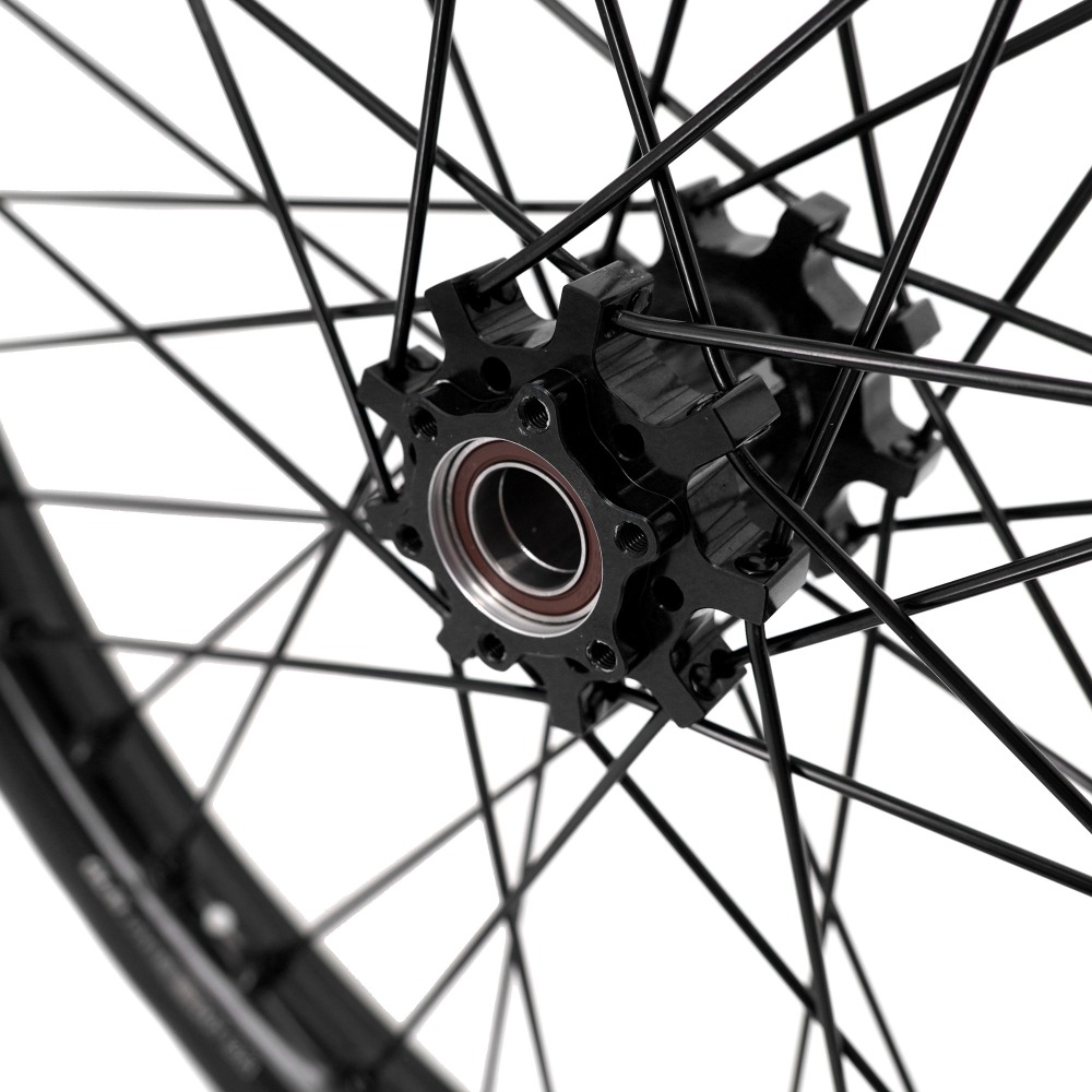 VMX 1.6*21"/1.85*18" Wheels Fit Talaria Sting , Electric Dirt Bike Wheels Rim  in All Black