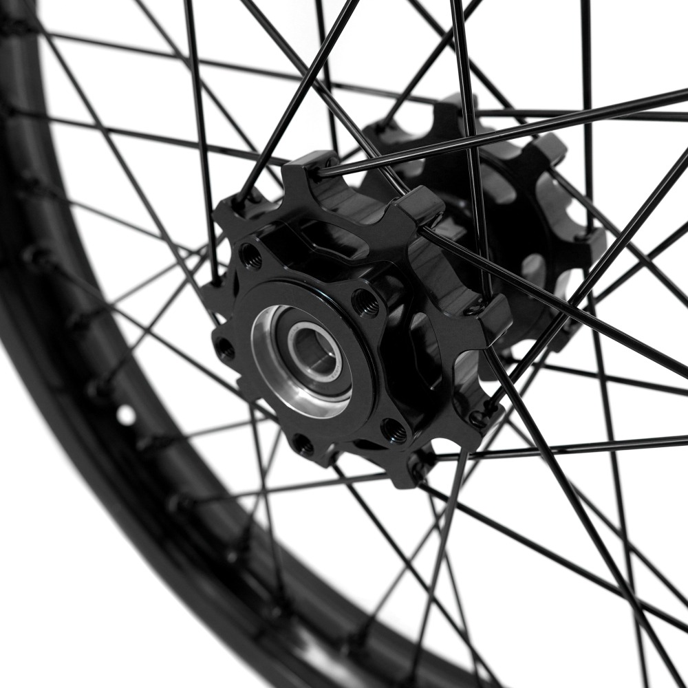 VMX 1.6*21"/1.85*18" Wheels Fit Talaria Sting , Electric Dirt Bike Wheels Rim  in All Black