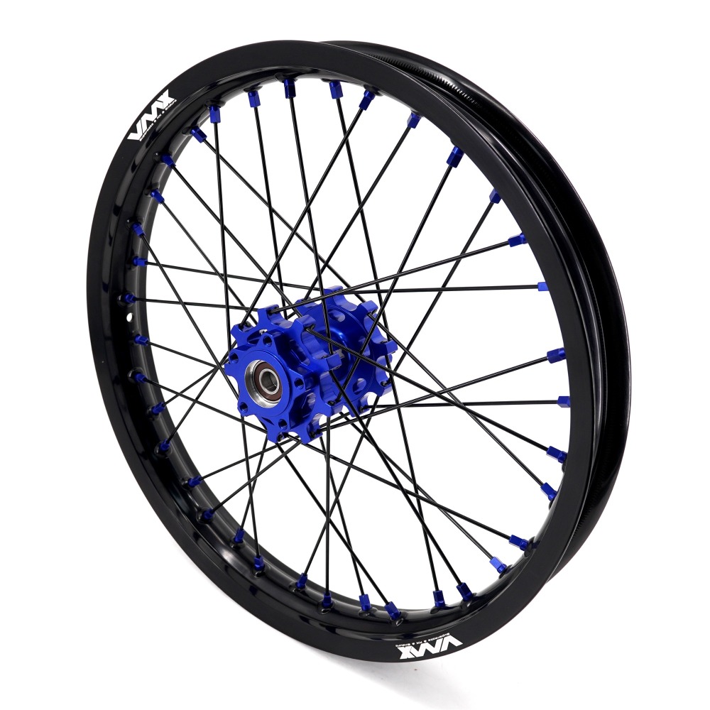 VMX 1.6*21"/1.85*18" Wheels Fit Talaria Sting , Electric Dirt Bike Wheels Rim in Blue Hub/Nipple