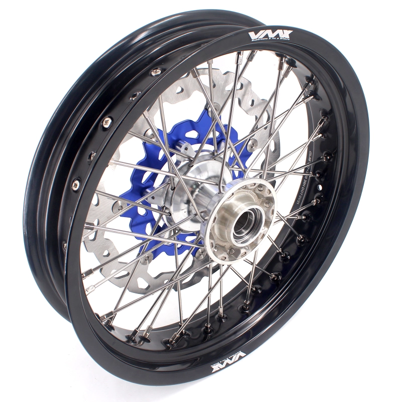 VMX 3.5/5.0 Motorcycle Casting Wheels Compatible with HUSQVARNA TE TC FE FC 2014-2024 Silver Hub