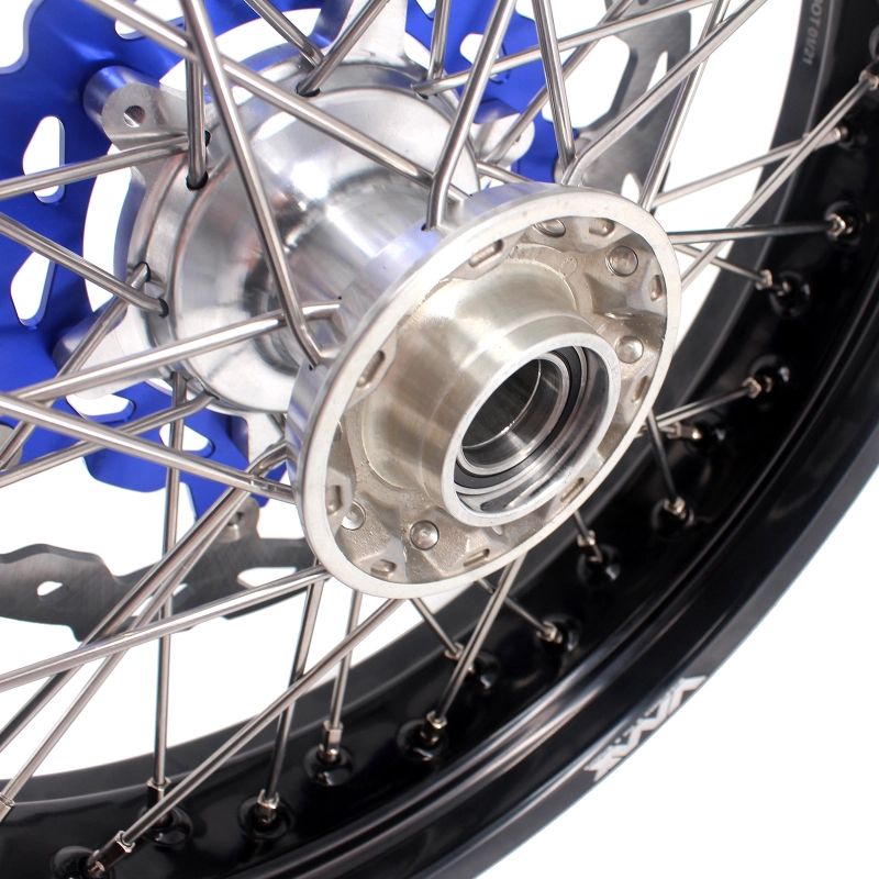 VMX 3.5/5.0 Motorcycle Casting Wheels Compatible with HUSQVARNA TE TC FE FC 2014-2024 Silver Hub