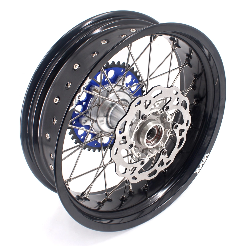 VMX 3.5/5.0 Motorcycle Casting Wheels Compatible with HUSQVARNA TE TC FE FC 2014-2024 Silver Hub