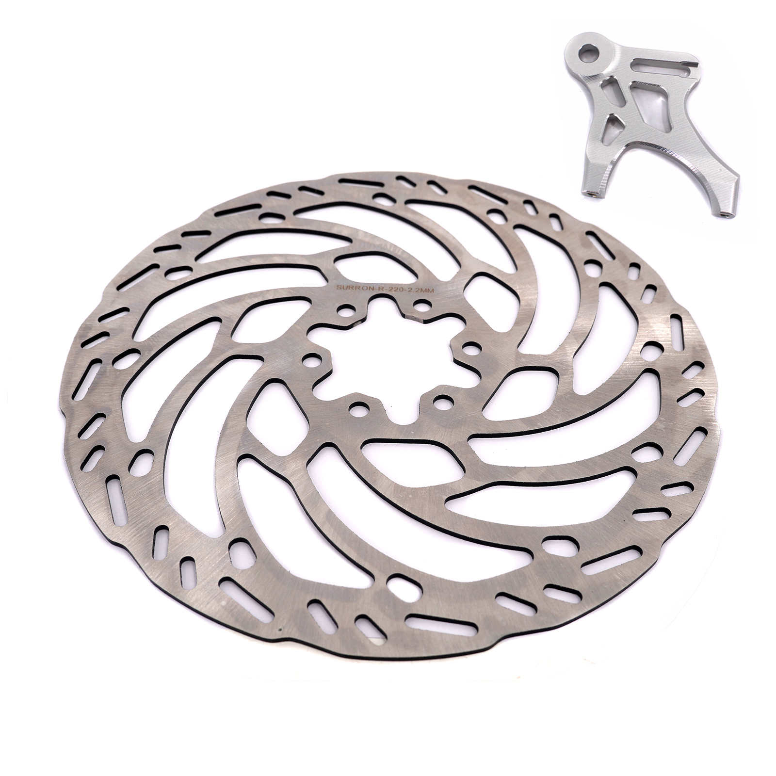 VMX 220mm Rear Brake Rotor Fit E RIDE PRO SS Back Disc Bracket Steel Kit