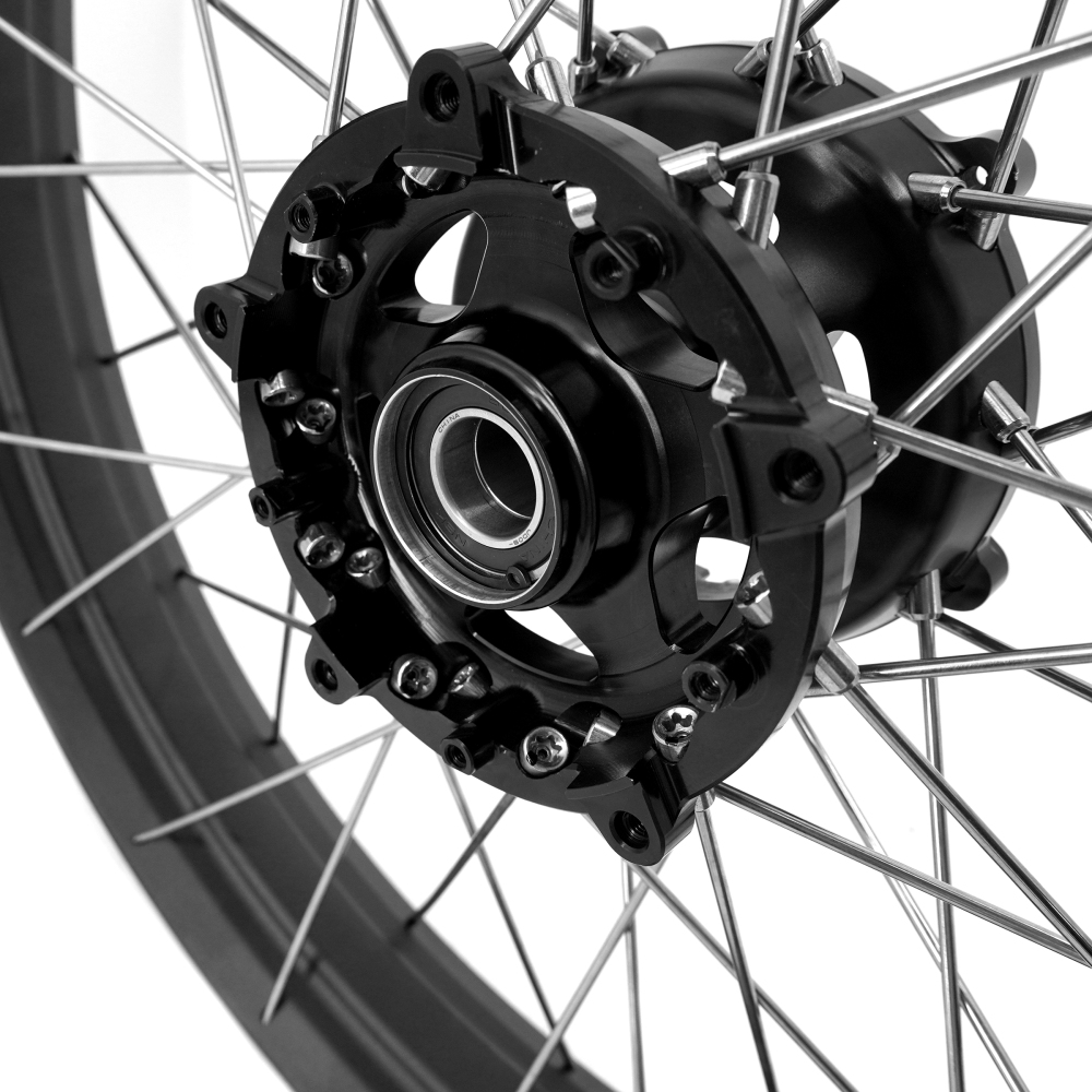 VMX Fit YAMAHA Tenere 700 , Tubeless Wheels 2.15*21"/4.25*18" Black Hub/Rim