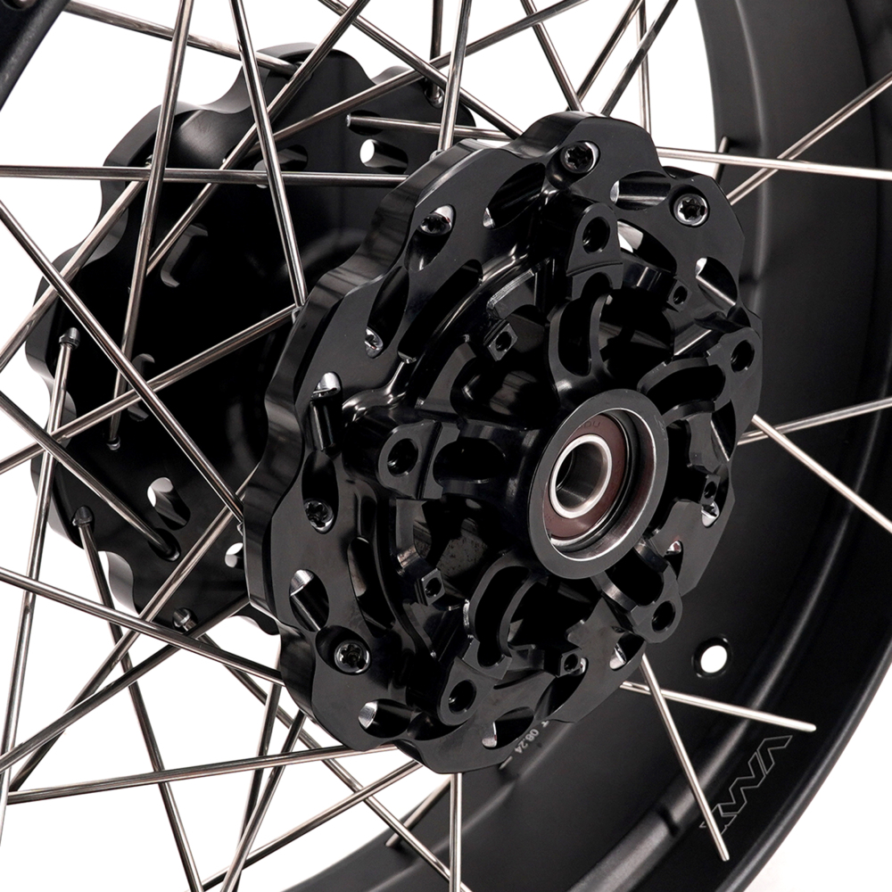 VMX Fit YAMAHA Tenere 700 , Tubeless Wheels 2.15*21"/4.25*18" Black Hub/Rim