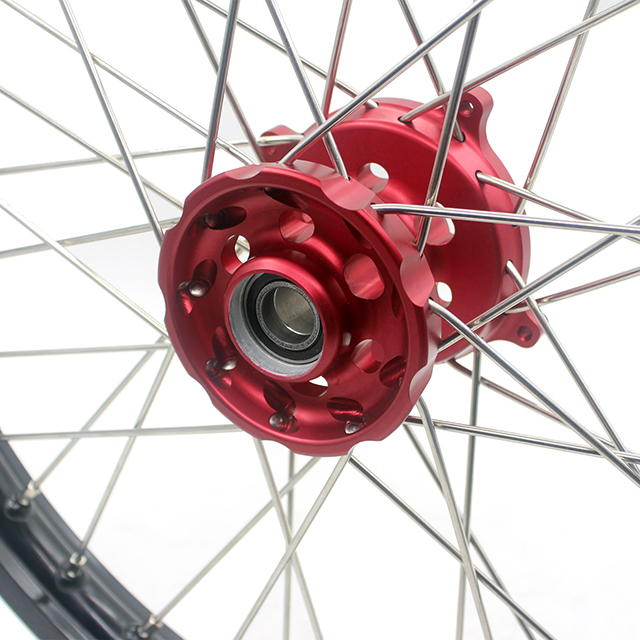 VMX 21/19 MX Wheels Rim Fit SUZUKI RMZ250 RMZ450 Red Hub