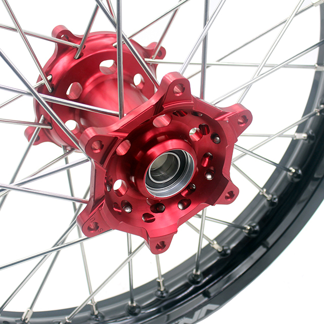 VMX 21/19 MX Wheels Rim Fit SUZUKI RMZ250 RMZ450 Red Hub