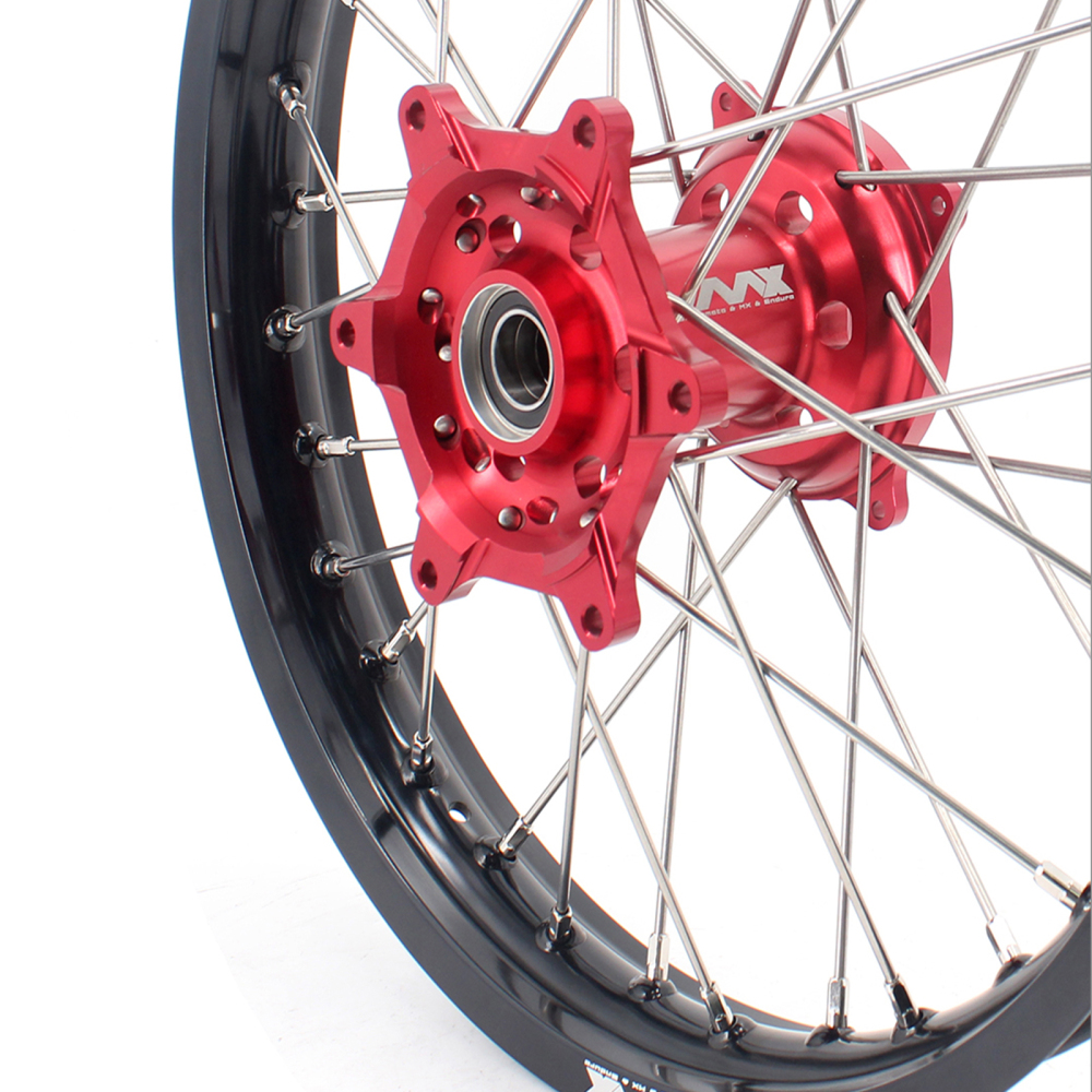 VMX 21/19 MX CNC Wheel Set Fit HONDA CRF250R 2014-2024 CRF450R 2013-2024 Red