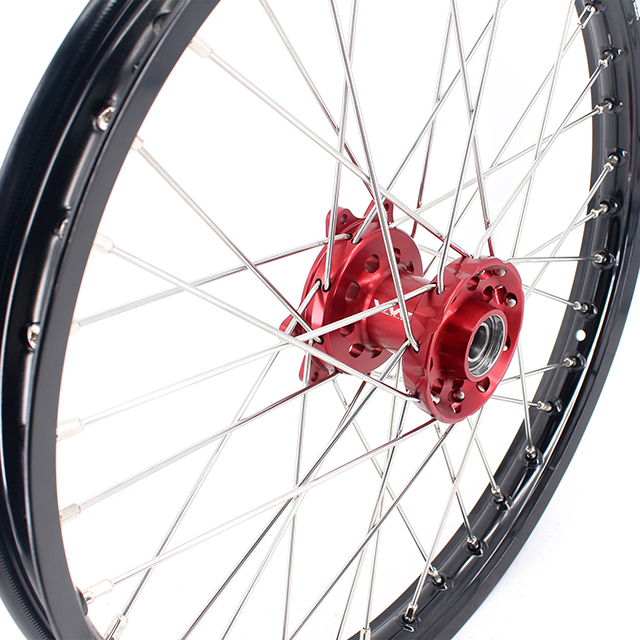 VMX 21/19 MX CNC Wheel Set Fit HONDA CRF250R 2014-2024 CRF450R 2013-2024 Red