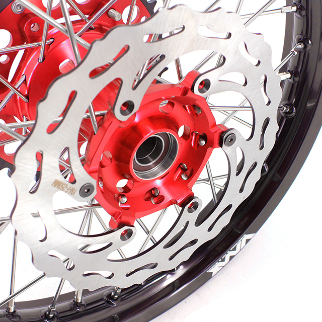 VMX 21/18 Enduro Wheel Set Fit YAMAHA YZ250F/450F YZ125/250 2024 Red Hub With Disc