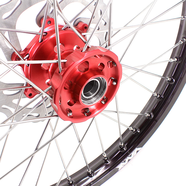 VMX 21/18 Enduro Wheel Set Fit YAMAHA YZ250F/450F YZ125/250 2024 Red Hub With Disc