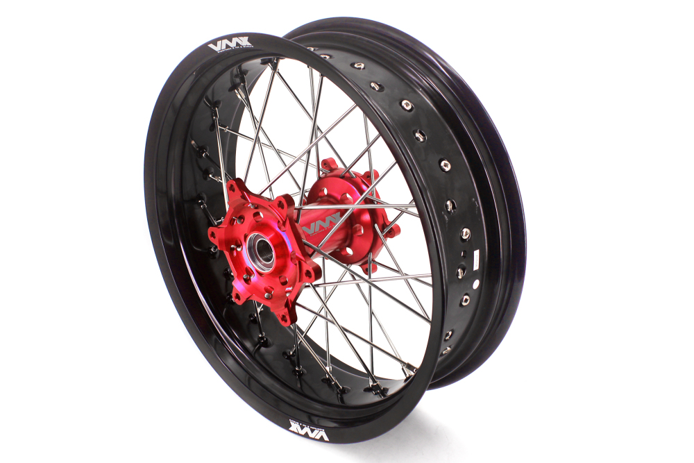 VMX 3.5/5.0 Motorcycle Supermoto Wheel Fit YAMAHA YZ125/250 YZ250F/450F 2001-2025 Red Hub
