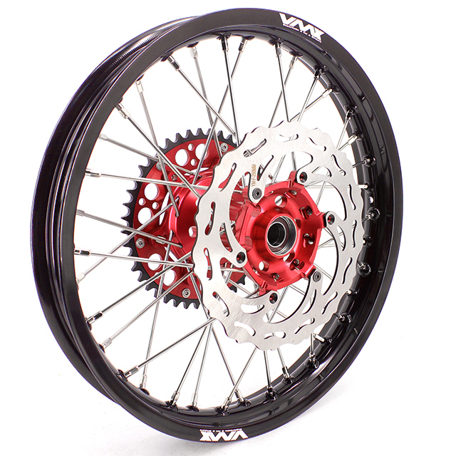 VMX 21/18 Enduro Wheel Set Fit YAMAHA YZ250F/450F YZ125/250 2024 Red Hub With Disc