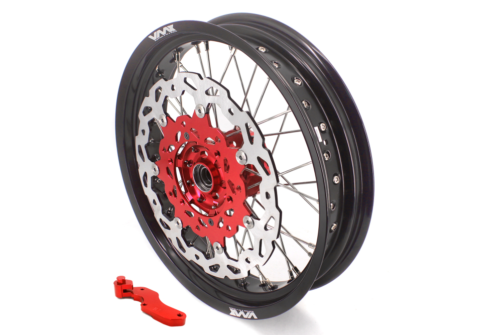 VMX 3.5/5.0 Motorcycle Supermoto Wheel Rim Fit YAMAHA YZ250F/450F 2001-2023 YZ125/250 Red Hub disc