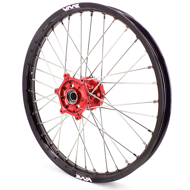 VMX 21/18 Enduro Motorcycle Wheel Rim Fit YAMAHA YZ250F YZ450F 2024 Red Hub