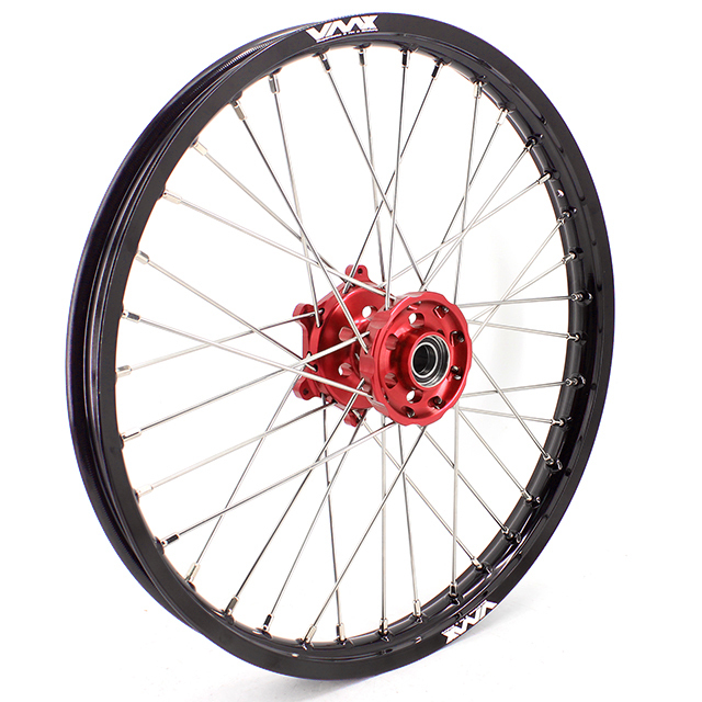 VMX 21/18 Enduro Motorcycle Wheel Rim Fit YAMAHA YZ250F YZ450F 2024 Red Hub