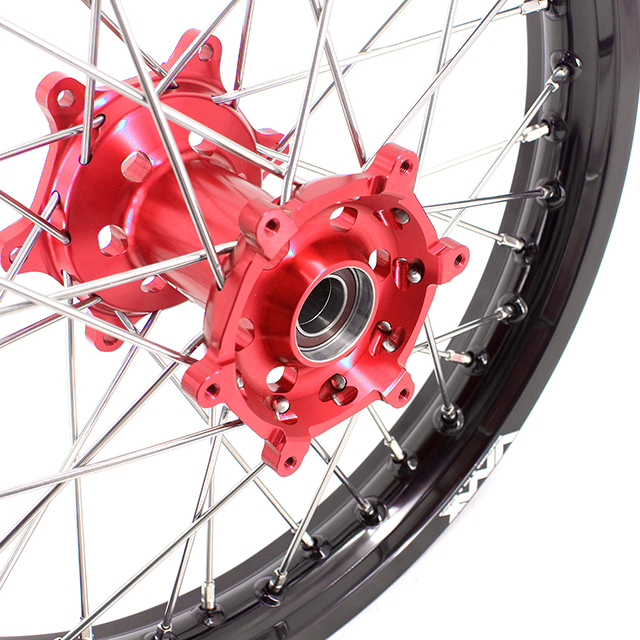 VMX 21/18 Enduro Motorcycle Wheel Rim Fit YAMAHA YZ250F YZ450F 2024 Red Hub