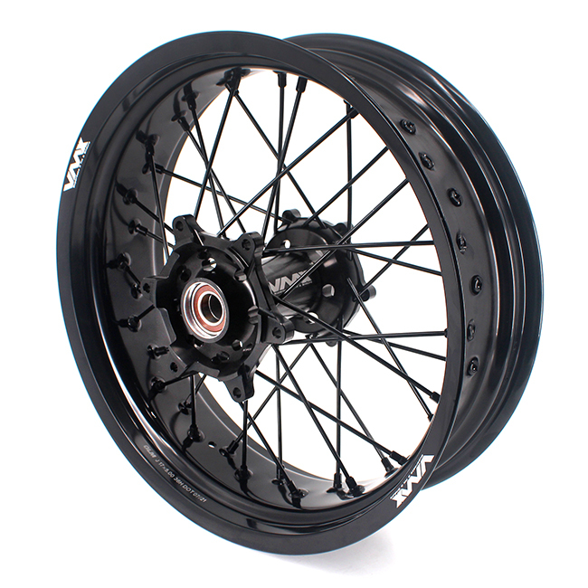 VMX 3.5/5.0 Supermoto Wheels Rims Set Compatible with Stark Varg  All Black