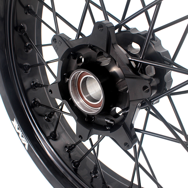 VMX 3.5/5.0 Supermoto Wheels Rims Set Compatible with Stark Varg  All Black