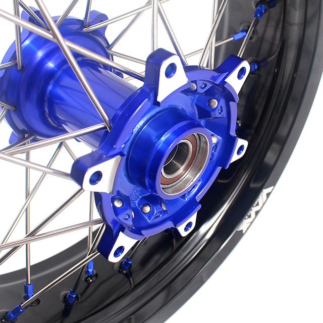 VMX 3.5/5.0 Dirt Bike Casting Supermoto Wheels Fit KTM SXF EXC 250 2003-2024 Blue Hub/Nipple
