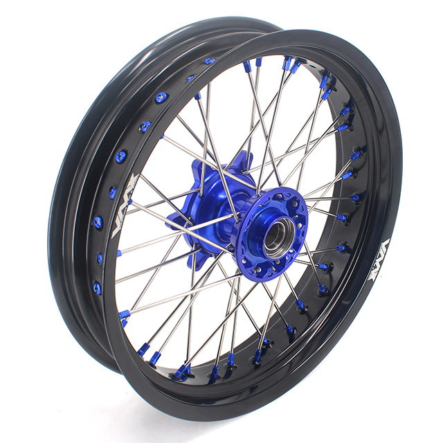 VMX 3.5/5.0 Dirt Bike Casting Supermoto Wheels Fit KTM SXF EXC 250 2003-2024 Blue Hub/Nipple