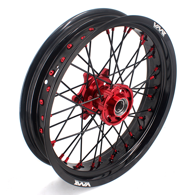 VMX 3.5/5.0 Dirt Bike Supermoto Wheels Compatible with Stark Varg Red Hub/Nipple
