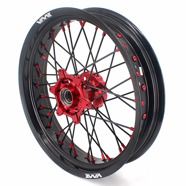 VMX 3.5/5.0 Dirt Bike Supermoto Wheels Compatible with Stark Varg Red Hub/Nipple