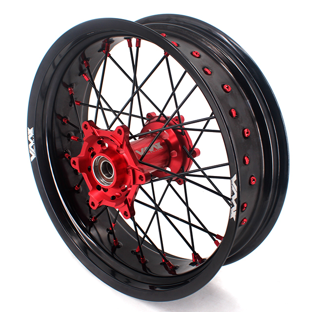 VMX 3.5/5.0 Dirt Bike Supermoto Wheels Compatible with Stark Varg Red Hub/Nipple