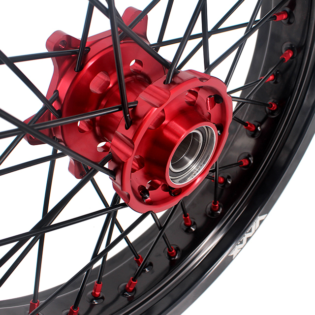VMX 3.5/5.0 Dirt Bike Supermoto Wheels Compatible with Stark Varg Red Hub/Nipple