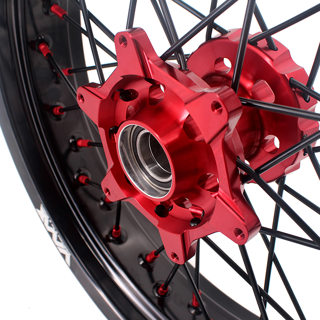 VMX 3.5/5.0 Dirt Bike Supermoto Wheels Compatible with Stark Varg Red Hub/Nipple