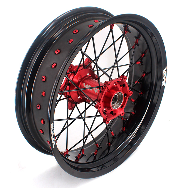VMX 3.5/5.0 Dirt Bike Supermoto Wheels Compatible with Stark Varg Red Hub/Nipple