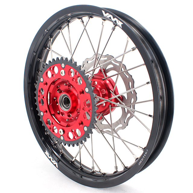 VMX 21/18 Enduro Racing Wheels Rims Set Fit HONDA CRF250R 2004-2013 CRF450R 2002-2012 With Disc