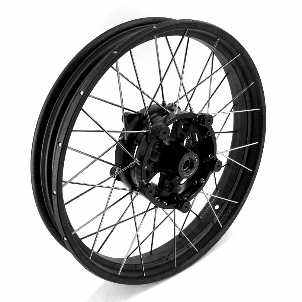 VMX Tubeless Wheels fit Honda NX400 NX500 2024-2025-- 2.5*19"/4.25*17" Black Hub Black Rim