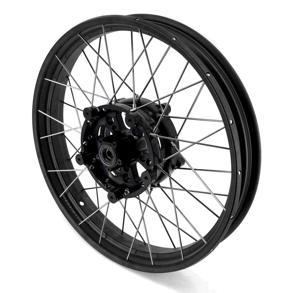 VMX Tubeless Wheels fit Honda NX400 NX500 2024-2025-- 2.5*19"/4.25*17" Black Hub Black Rim