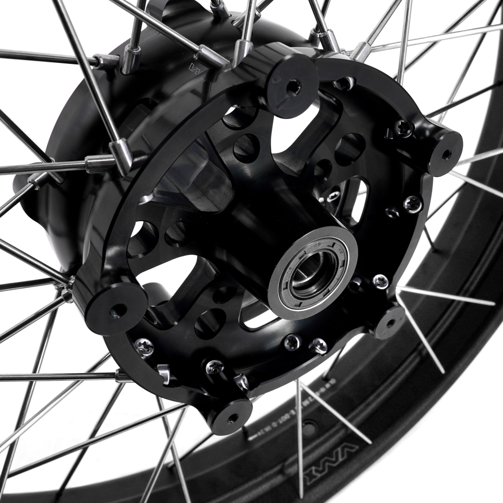 VMX Tubeless Wheels fit Honda NX400 NX500 2024-2025-- 2.5*19"/4.25*17" Black Hub Black Rim